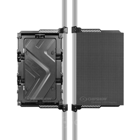 Outdoor pole LED screen