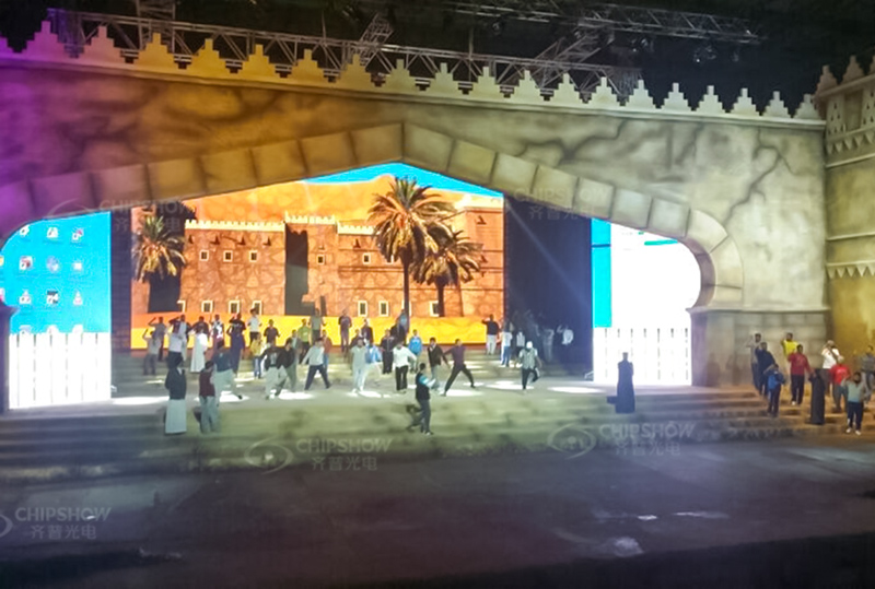 شاشة LED خارجية ثابتة P5 لمحطة التلفزيون (الرياض، المملكة العربية السعودية)
        