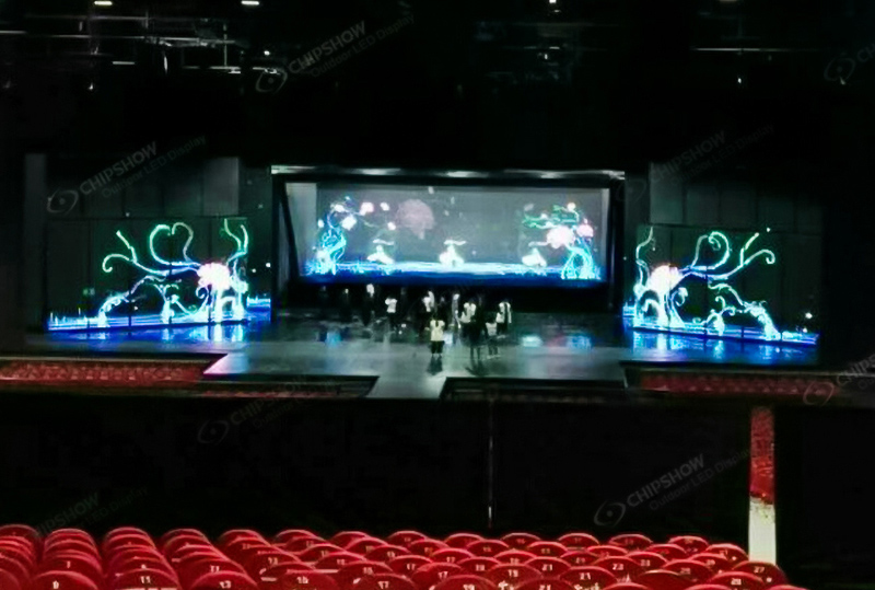 مشروع شاشة مسرح ثلاثية الأبعاد داخلية P2.5 في مدينة ليجيانغ القديمة، يونان، الصين